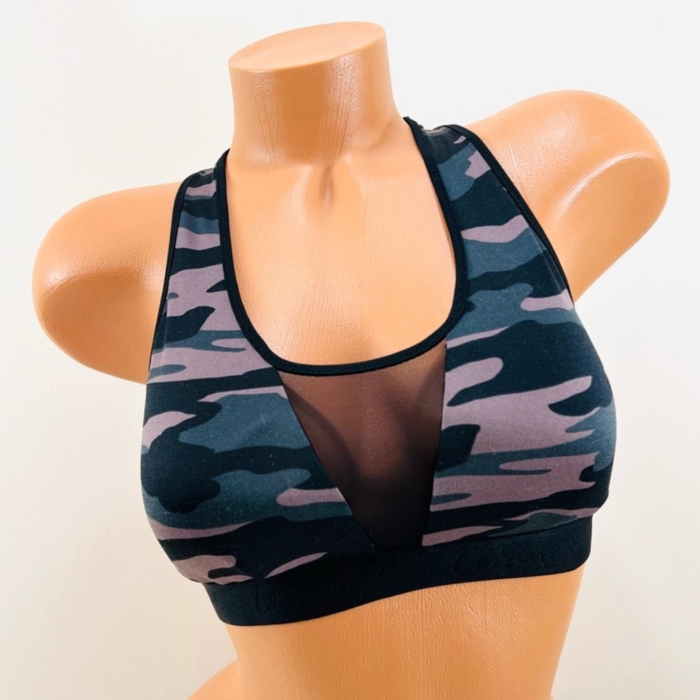 La Senza Camo Racerback Sports Bra Large